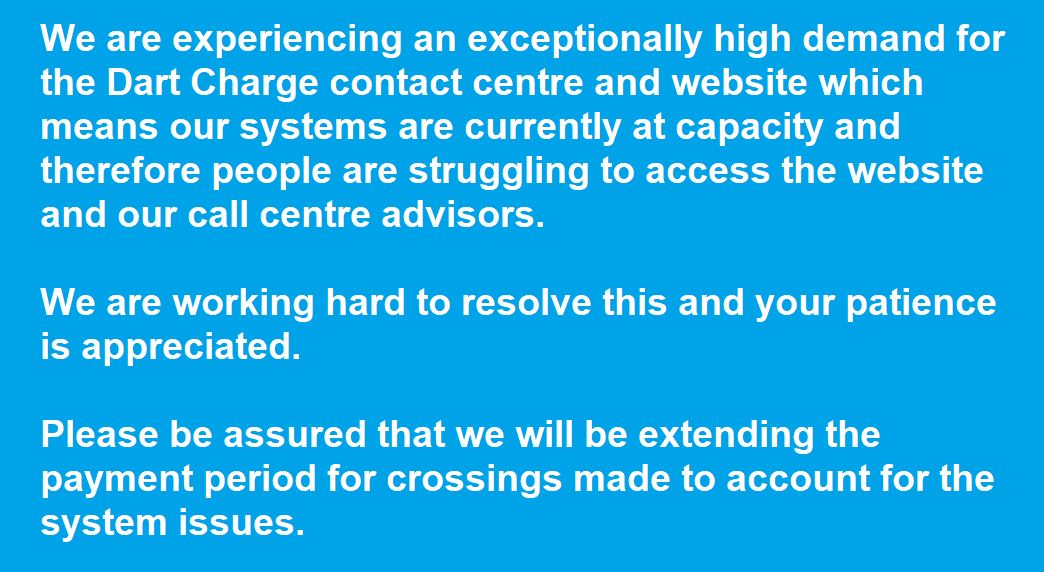 Dart Charge Fiasco Pay by 15 Aug Your Friendly Local Electricians