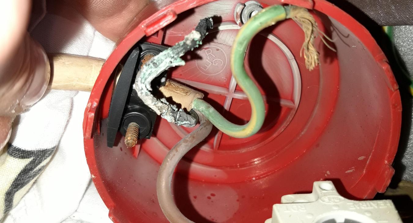 Hazardous Discovery: Burnt Cable Supplying Hot Water Tank in Rental Property Revealed by Our Diligent Electrician in Maidstone!