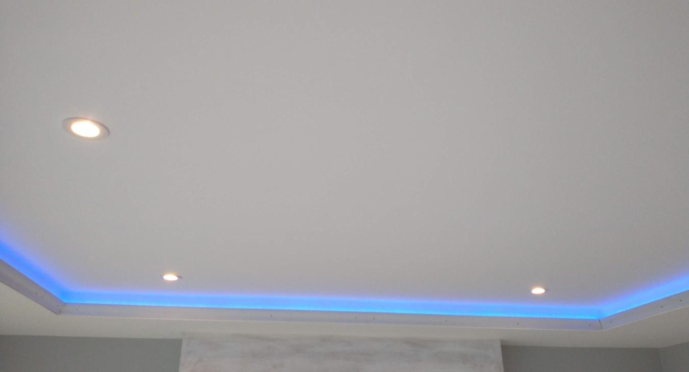 Mood lighting LED strip fitted by electrician in Chatham Kent