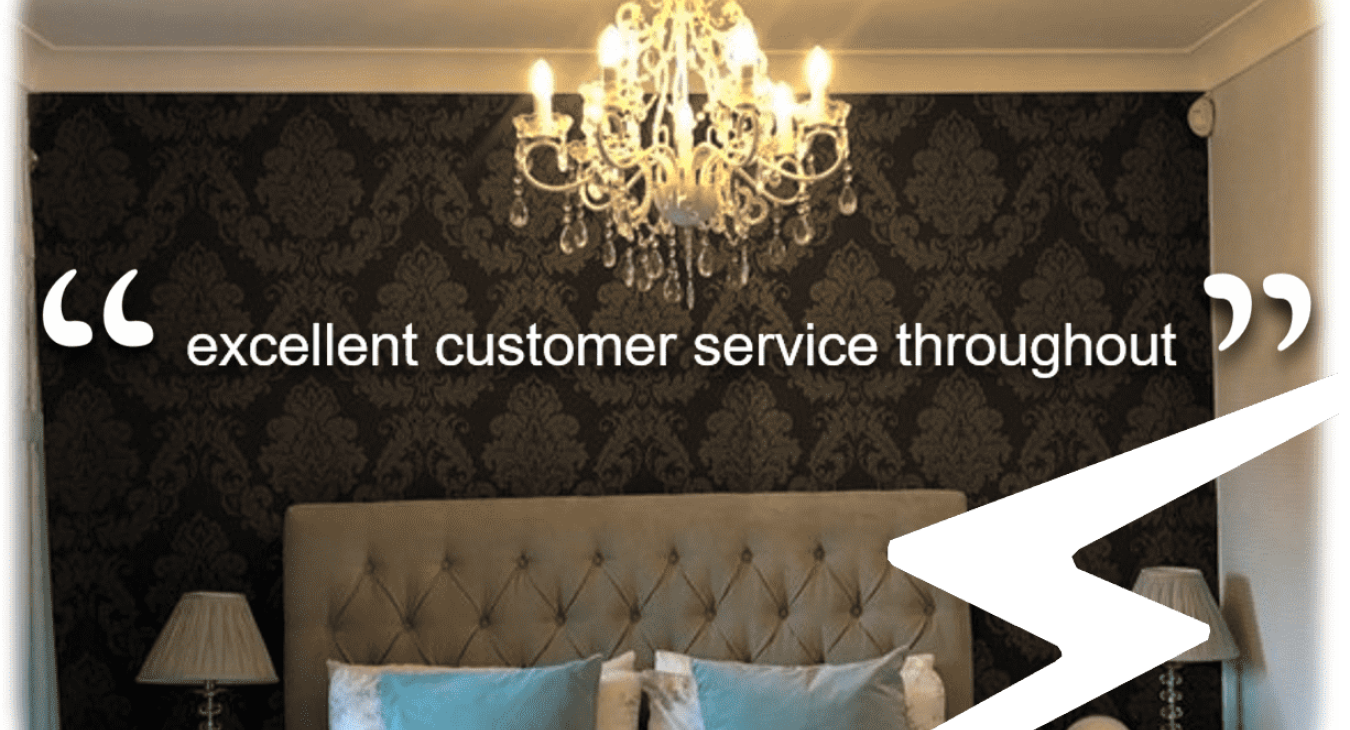 Highly Rated: Friendly local electrician serving Medway & Maidstone fitting bedroom chandelier
