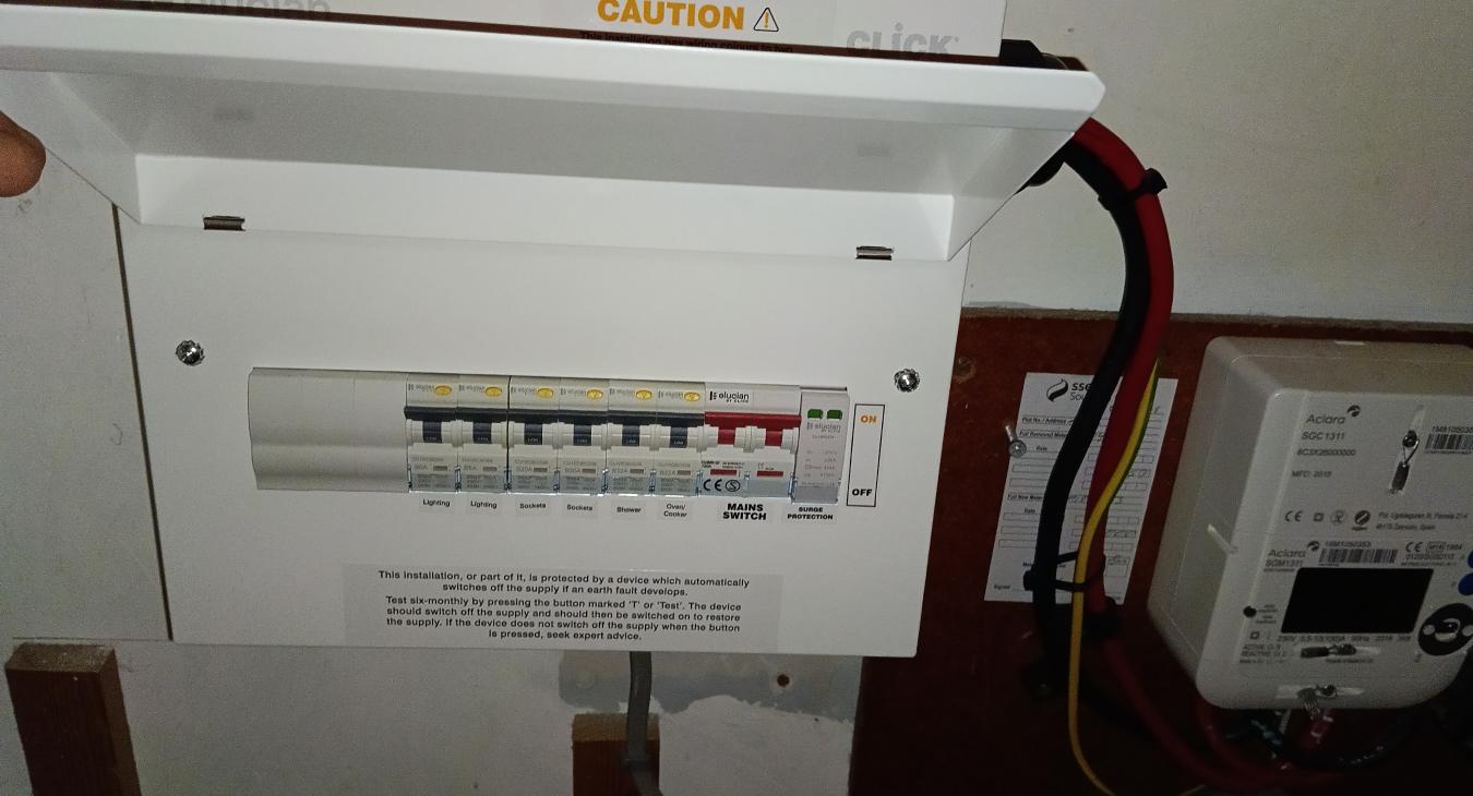 New top of the range 18th edition fuse board installed in Downswood, Maidstone