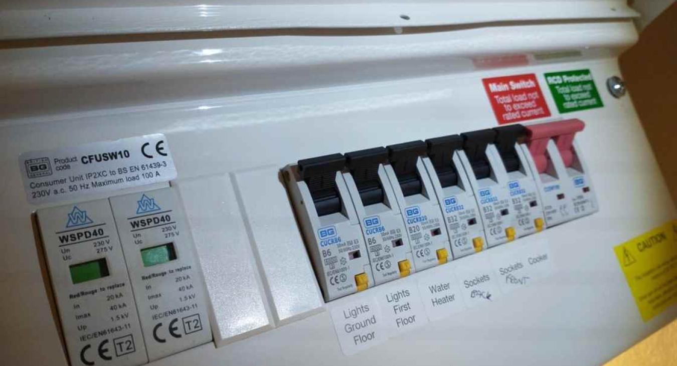 part P electrician installed 18th edition metal consumer unit in Gillingham, Kent