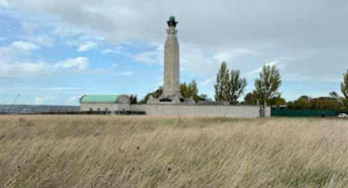 Registered electrician shows The Great lines memorial in Gillingham, Kent