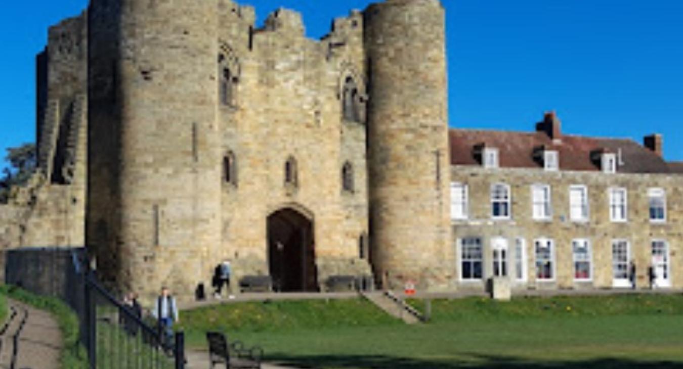 Electrician shows Tonbridge Castle in Tonbridge, Kent