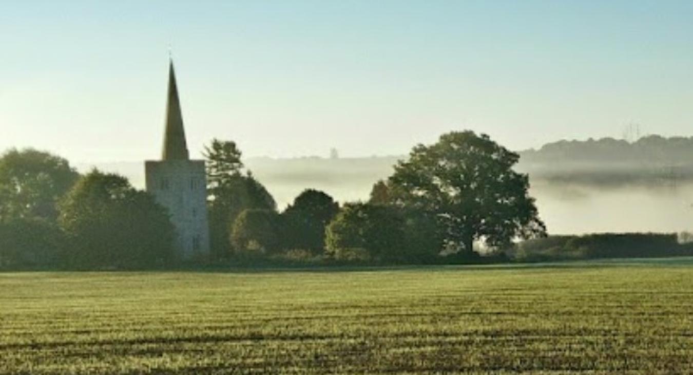 Registered electrician showing St Margarets church in Barming, Maidstone