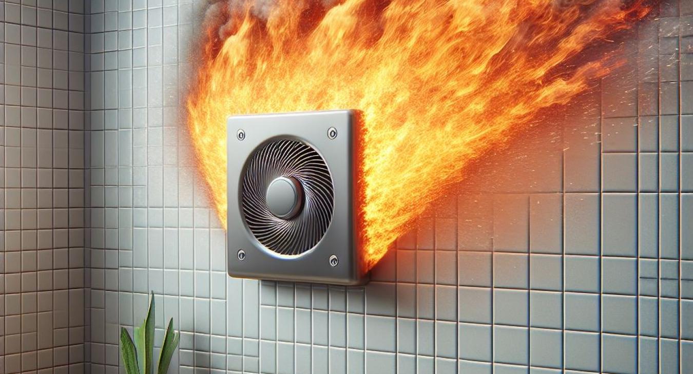 Extractor fan failing part F tests and bursting into flames