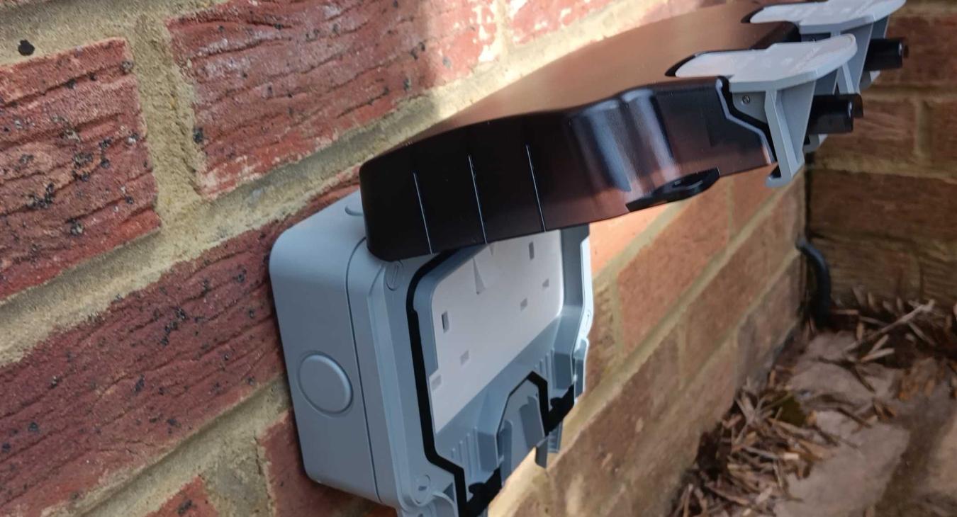 your small electrical job specialists fitted a new outside socket in Allington, Maidstone!