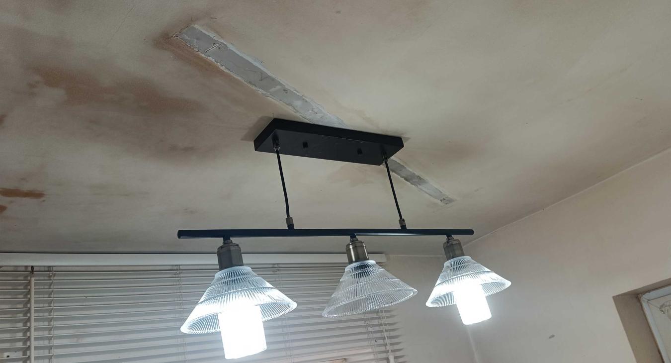The new kitchen light and bright bulbs for our partial sightedness