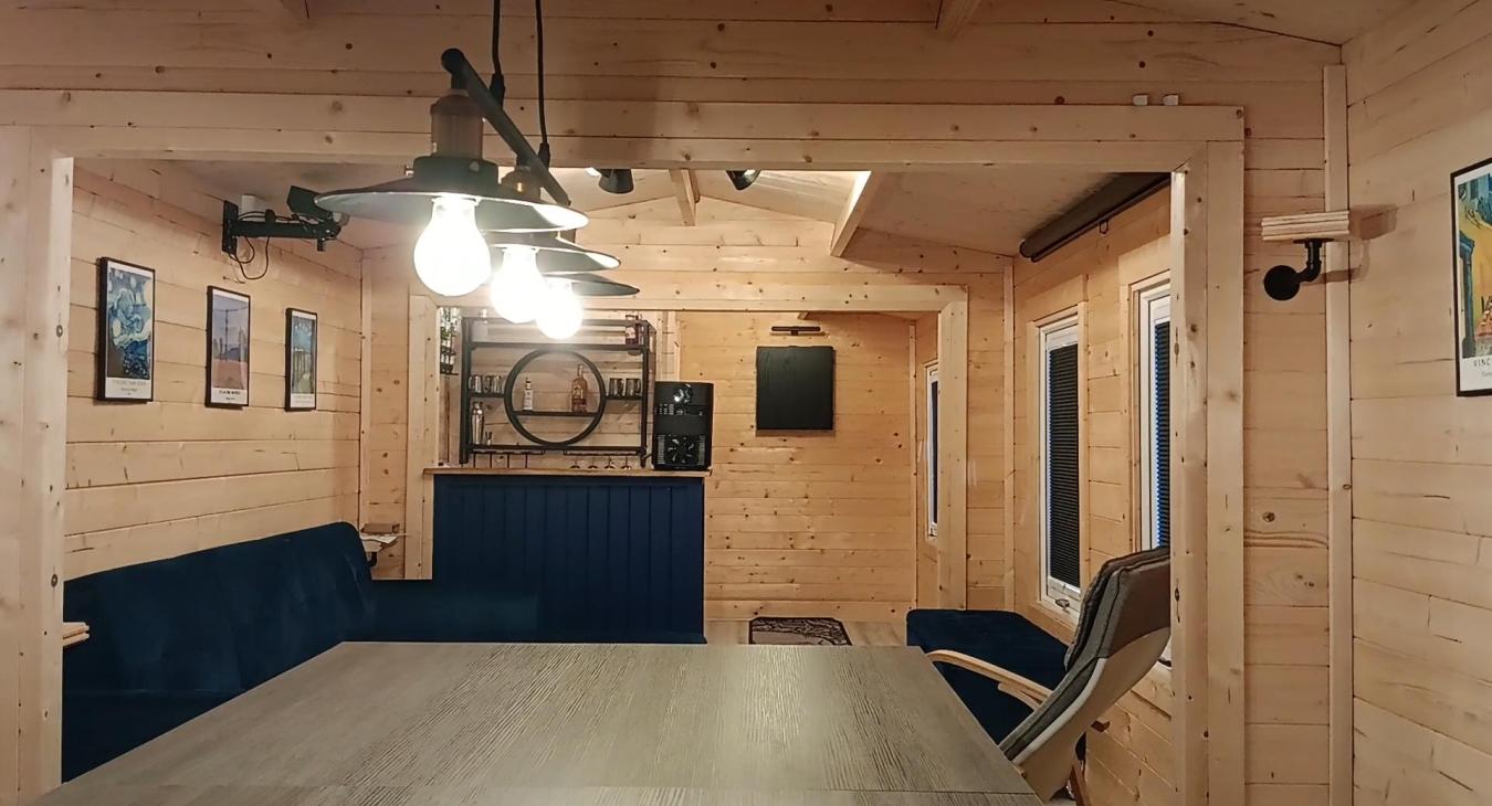 internal summerhouse electrics we installed in Hoo