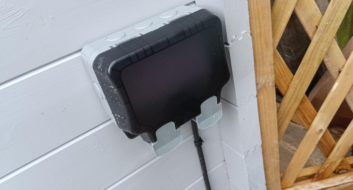 Outdoor socket installed in Hoo, Kent