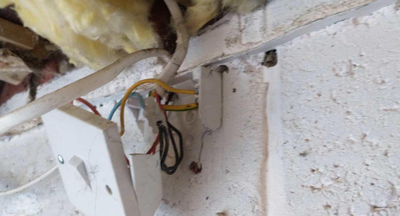 Another electrical safety hazard we found whilst carrying out an EICR in Strood, Kent