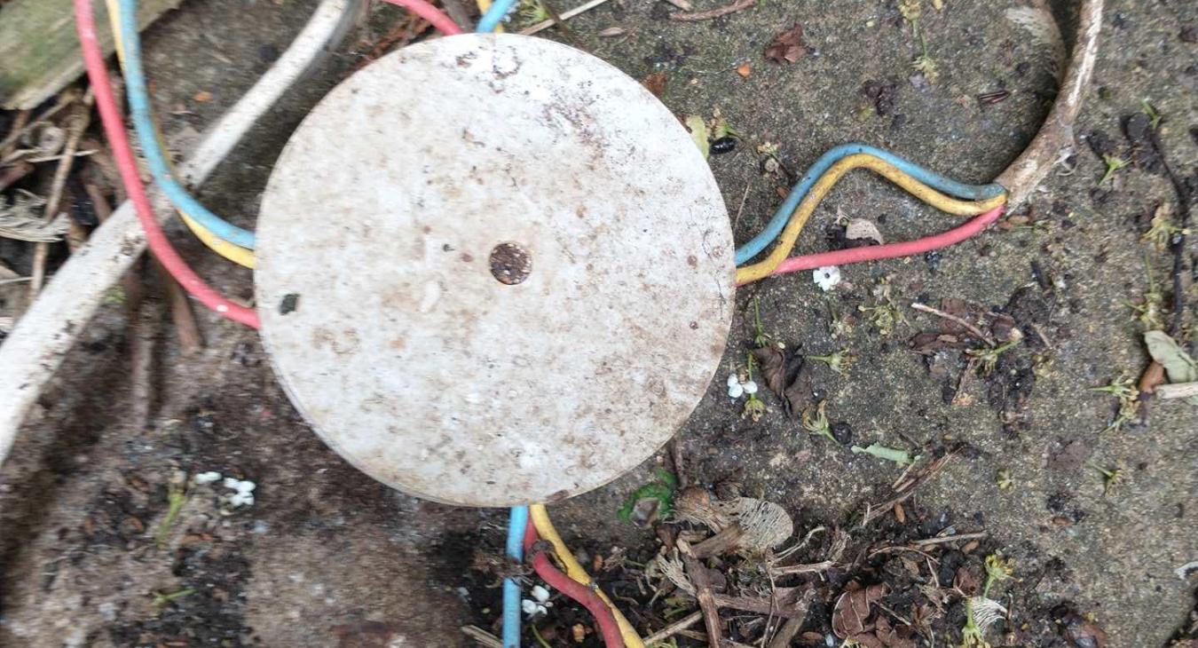 This is a electrical safety hazard whilst conducting an EICR in Strood, Kent