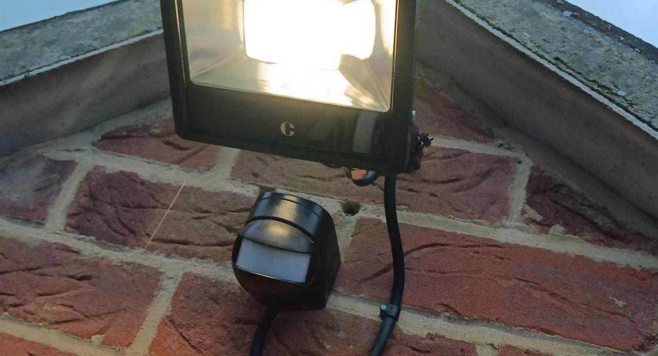 New motion sensor floodlight installed in Weavering, Maidstone