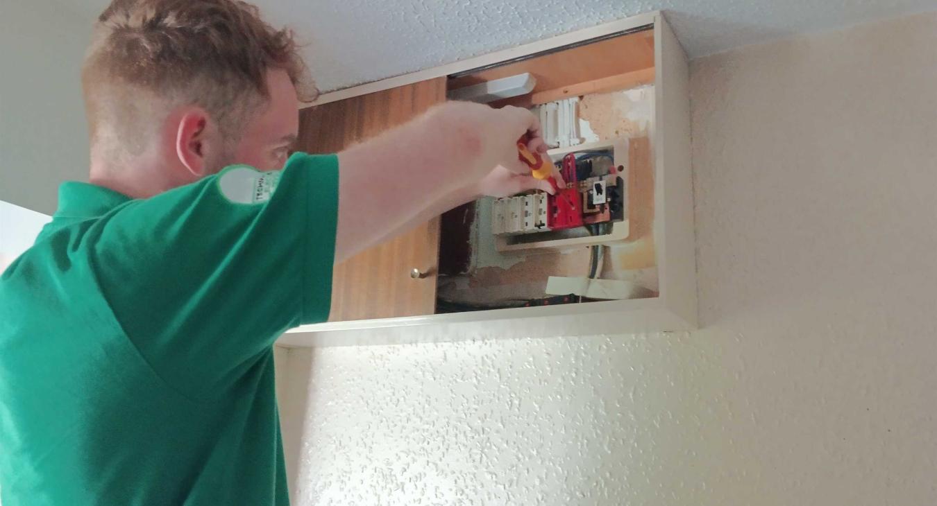 registered electrician carries out EICR and fusebox upgrade in Eccles