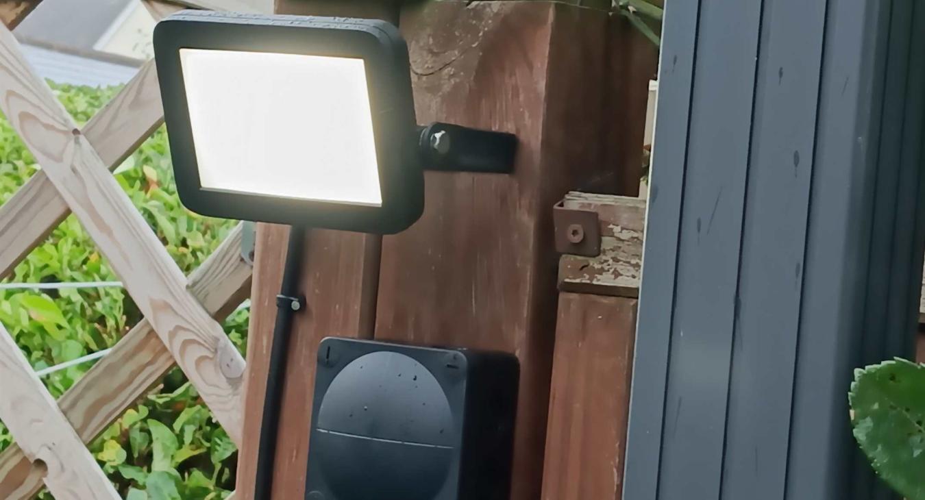 Outside floodlight installed in Hoo, Kent