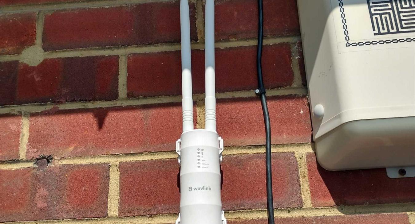 An outside wifi booster we installed in Borstal in Rochester, Kent