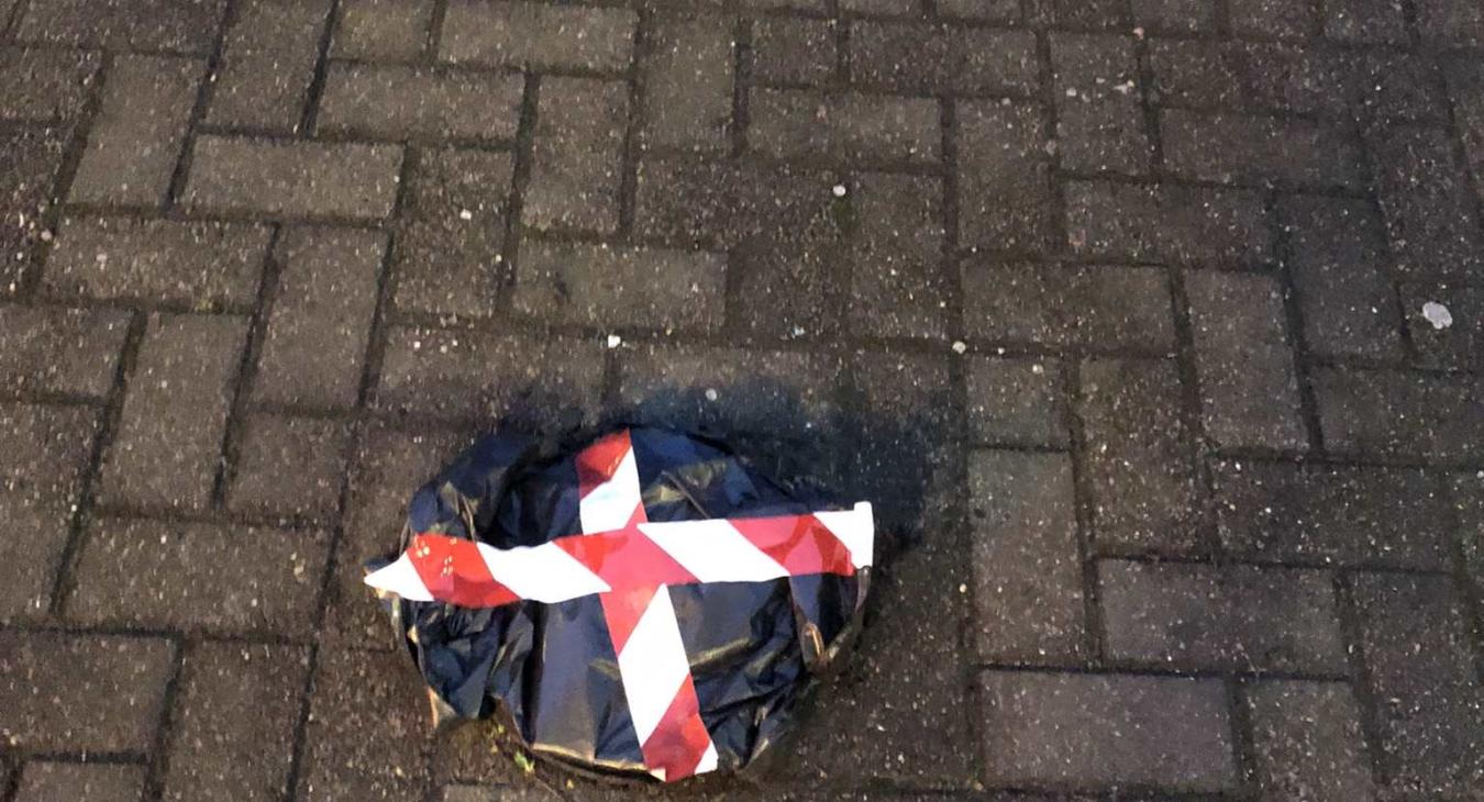 Broken outside light made safe ready for a return visit
