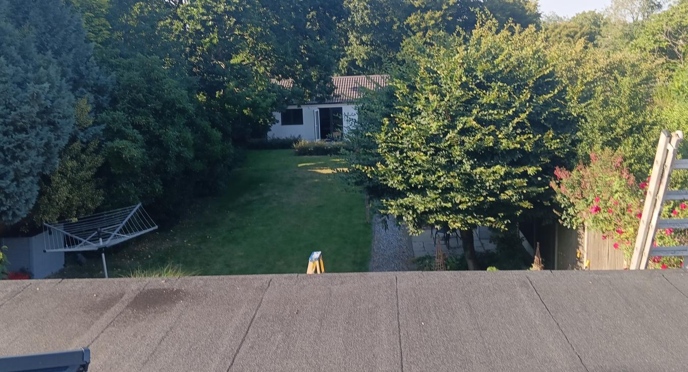 We installed wifi extenders that sent internet down to the summerhouse