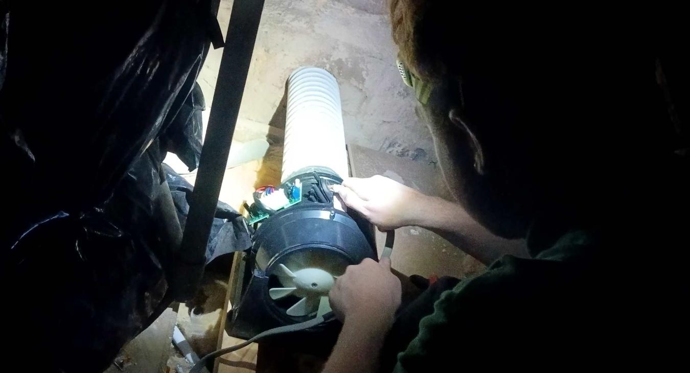 fitting our new powerful replacement extractor fan
