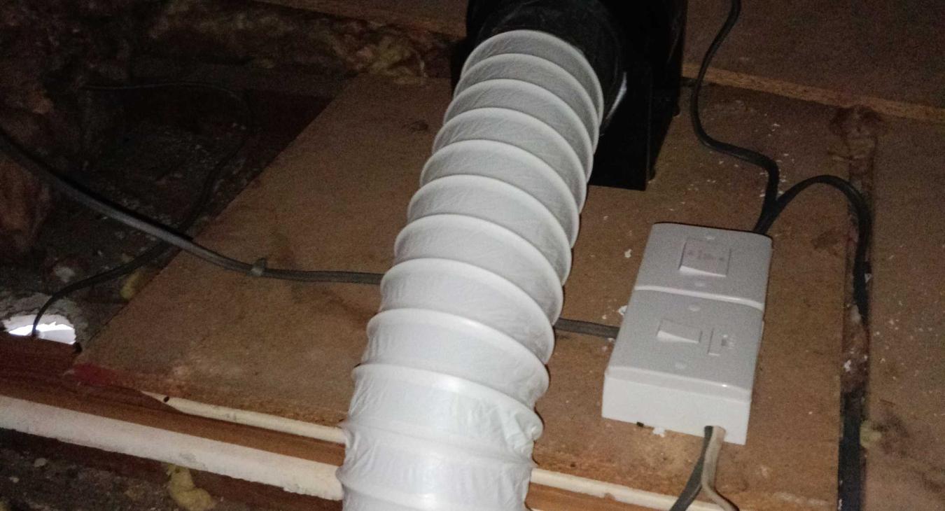 A very powerful bathroom extractor we recently did in Twydall, Gillingham this year