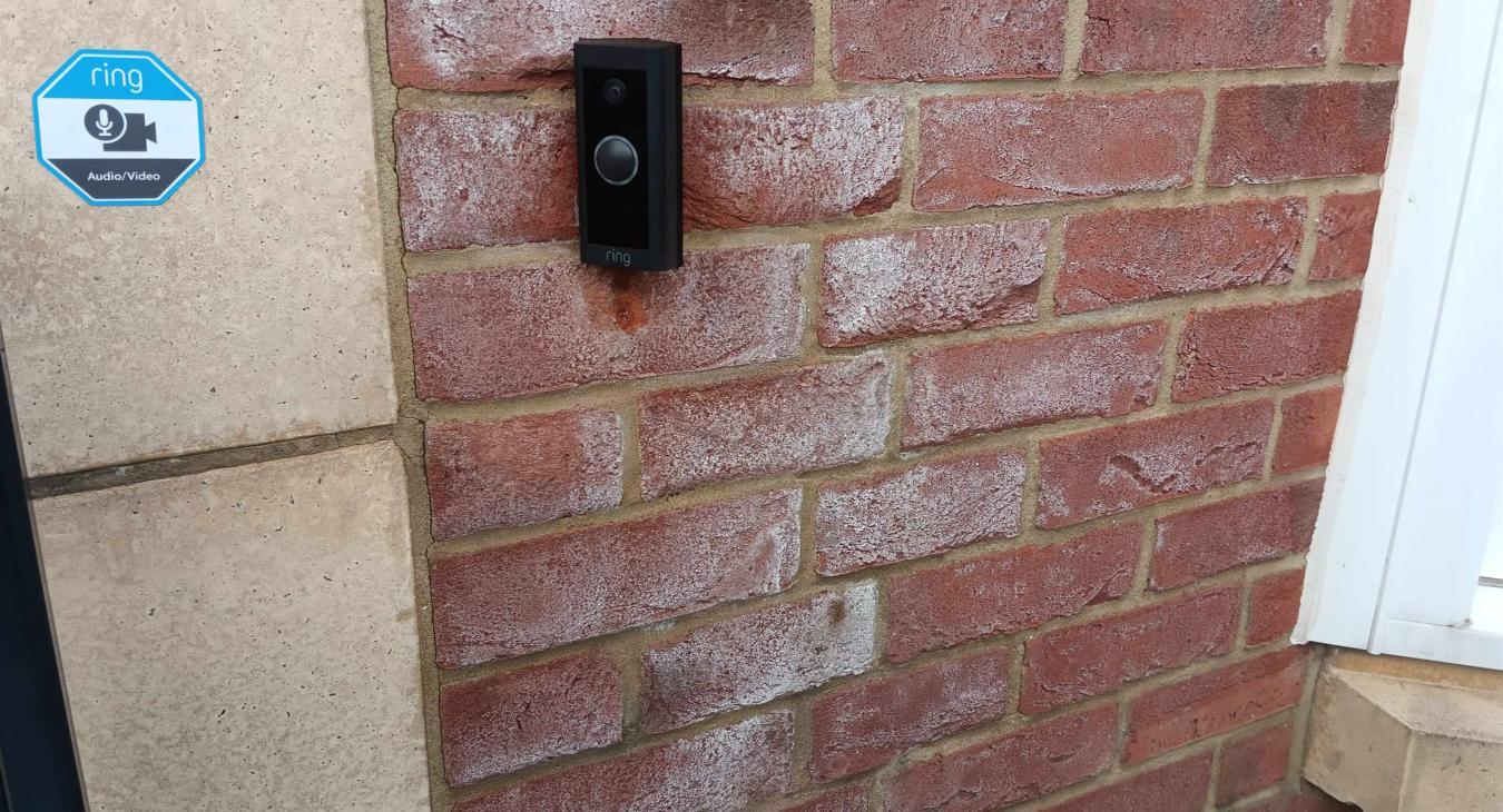 A ring doorbell we recently fitted to replace an existing doorbell in Rochester, Kent