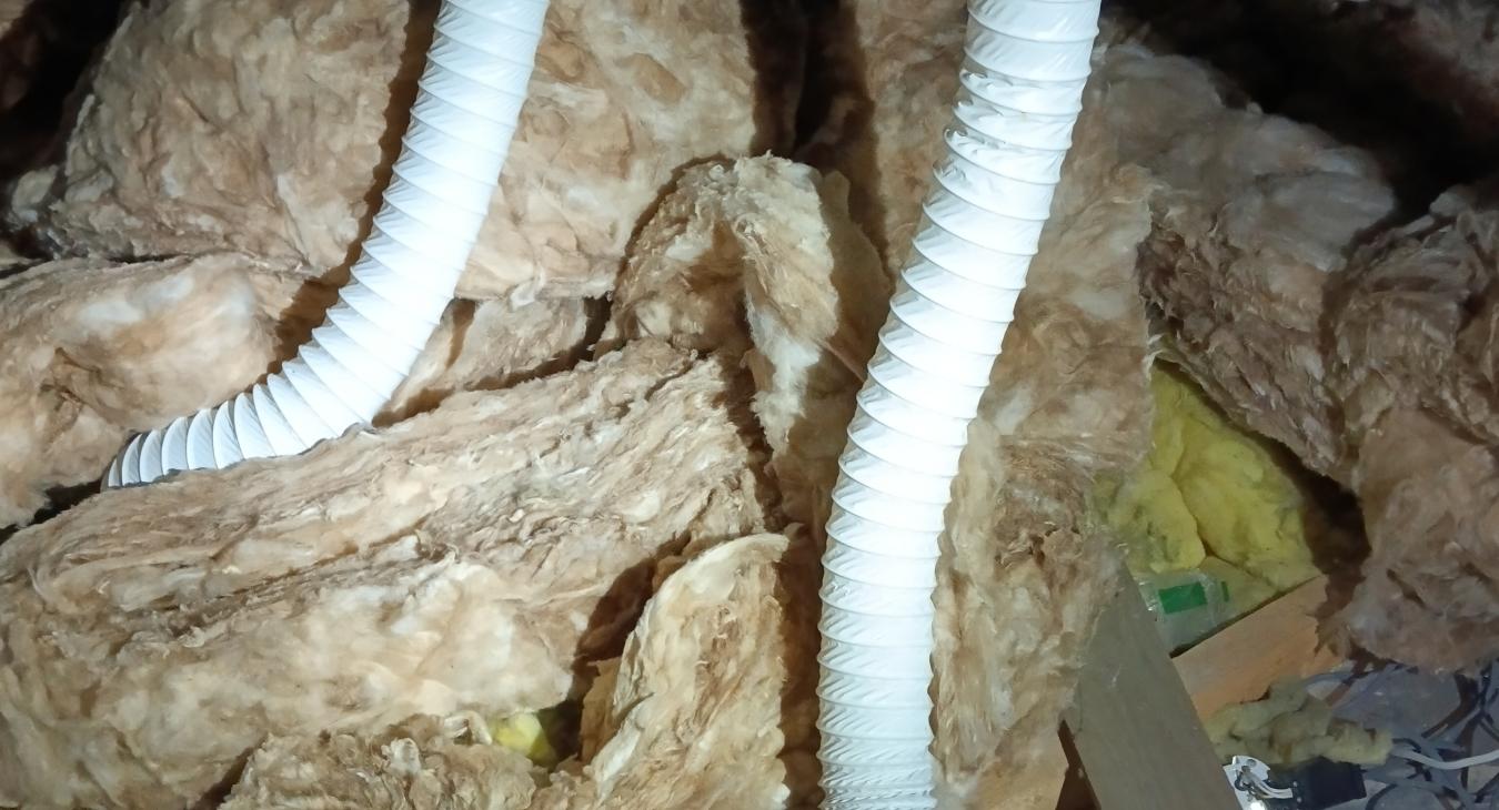 A poorly extractor fan system we replaced in Hoo, Kent