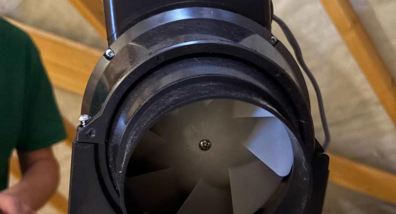 A close up of our powerful bathroom extractor fans