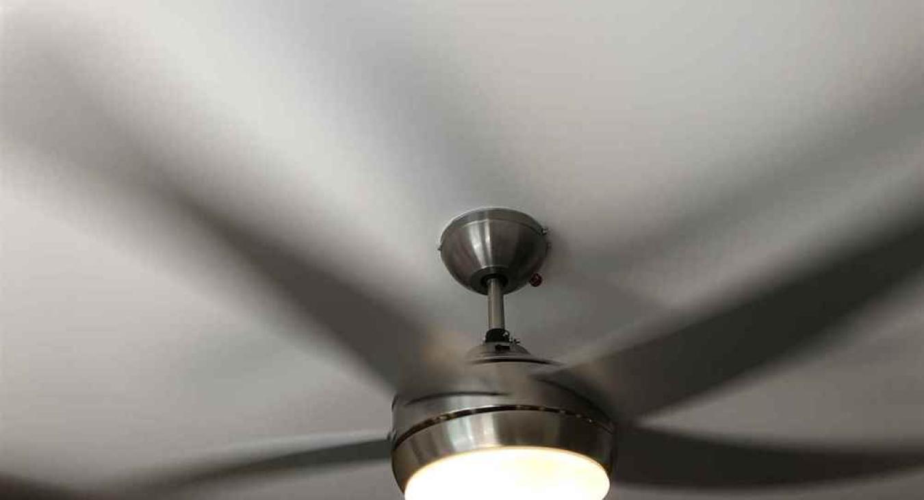 A modern ceiling fan light we installed in Chatham, Kent