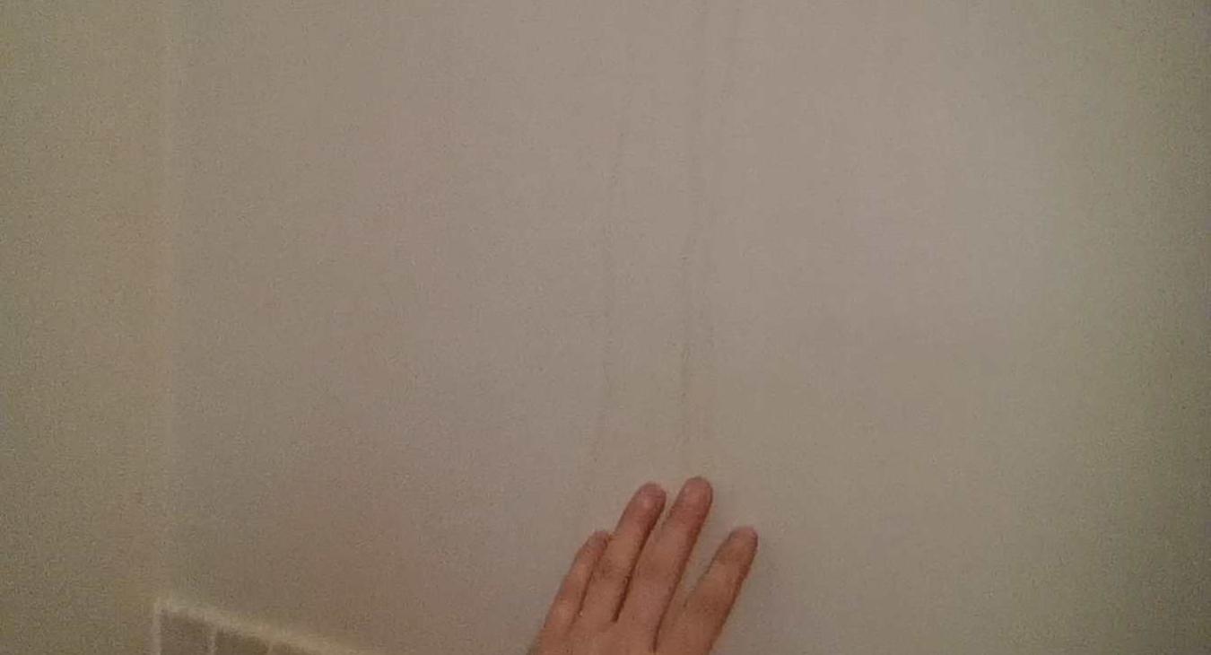 water marks caused by old extractor fan leaking