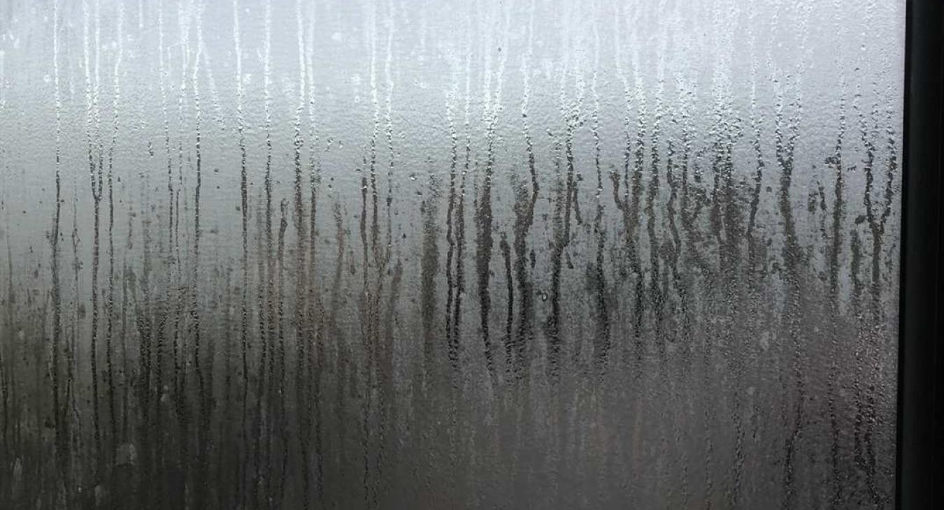 Condensation steaming the bathroom window