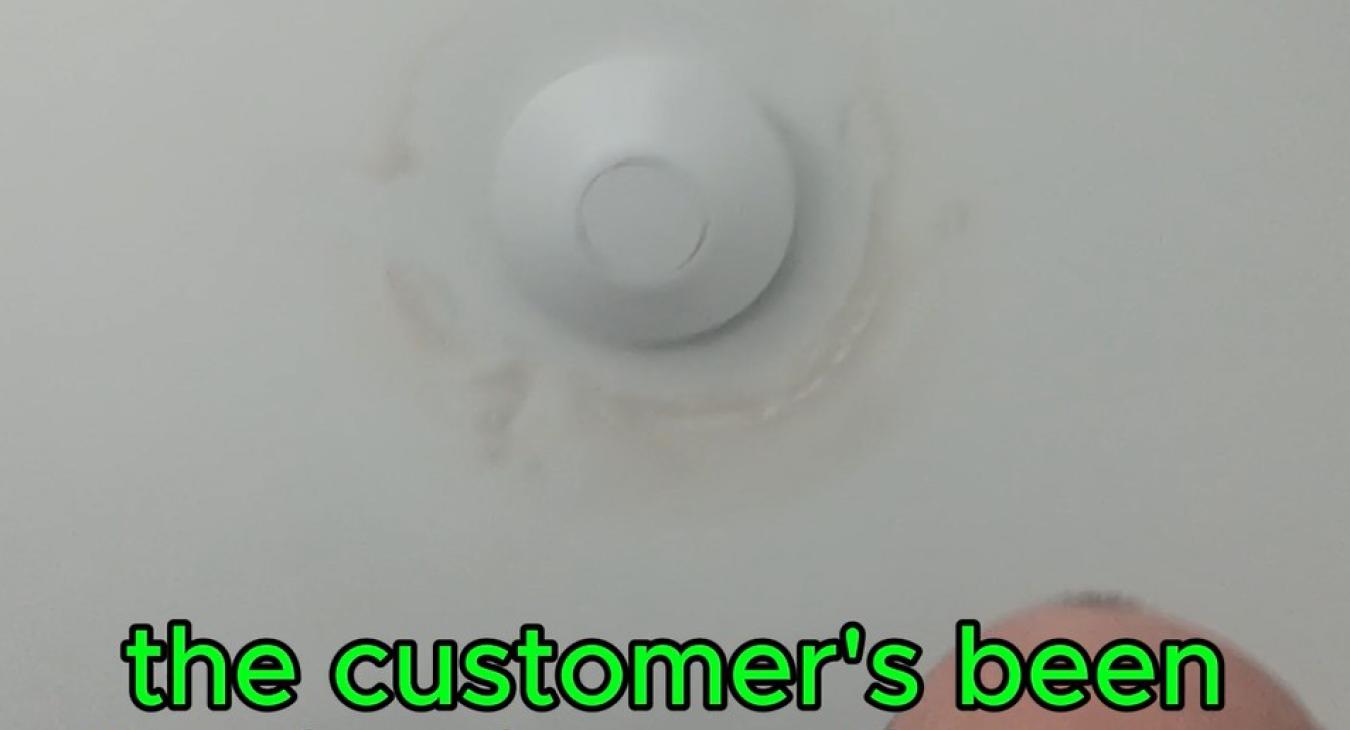 A leaky extractor fan we fixed for a client in Ashford, Kent